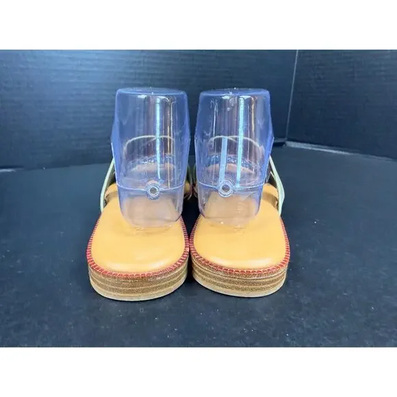 Cynthia Rowley Libra Criss Cross Green Sandal Sz 7.5 - Picture 5 of 8